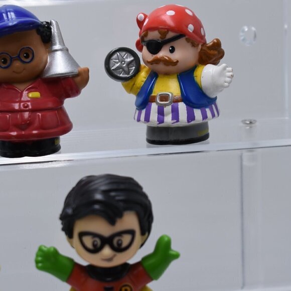 Fisher-Price Little People Figurines Robin Bond Boy Car Mechanic Pirate n Coffee - Picture 4 of 5